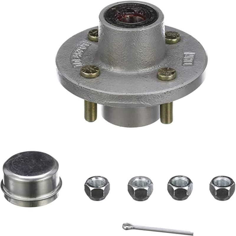 Trailer Hub 4 Stud 4" PCD with Bearing LM67048/10&LM11949/10