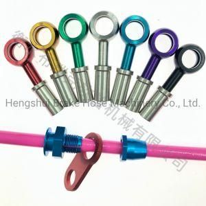 Brake Hose Line Stainless Steel Swivel Braided Motorcycle with 0 28 90 Deg Banjo Fitting