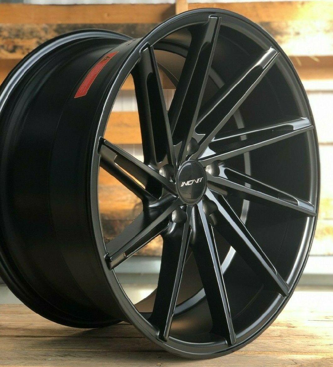 Inovit Turbine 20inch 20" Alloy Wheels 5X112 5X120 Wider Rear Black Blank PCD