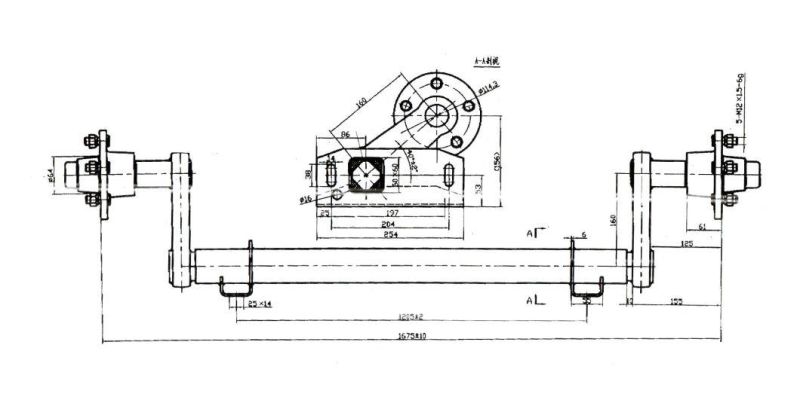 Hot-Selling High-Quality Trailer Axle American Brake Parts Built-in Axle