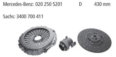 Low Price Clutch Cover, Clutch Disc, Clutch Kit Assembly 3400 700 411/3400700411/020 250 5201/0202505201 for Mercedes-Benz