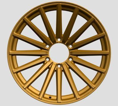 15*6.0 Inch 4*100 PCD Passenger Car Rims Gold Aluminum Alloy Wheel