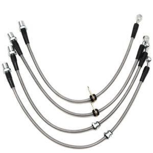 Stainless steel braided brake line kit (Teflon)