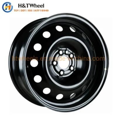 H&T Wheel 665101 16 Inch 16X6.0 PCD 5X98 Popular Black E-Coating Steel Wheel Rims