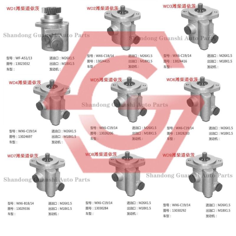 Auto Parts Steering Pump  for Weichai Deutz Wx6-C19/14