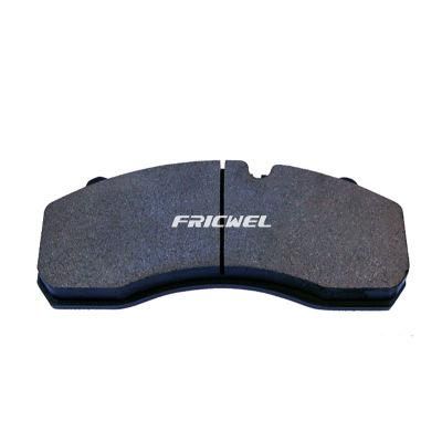 Fricwel Auto Parts High Quality Non-Asbestos Semi-Metal Brake Pads for Iveco Daf Benz Volvo Bowa Scania Renault ISO Certificate Wva29108