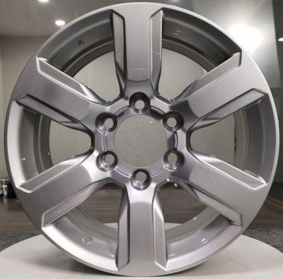 1 Piece Forged Aluminum Wheel SUV and 4X4 Rims with Silver Finish Color