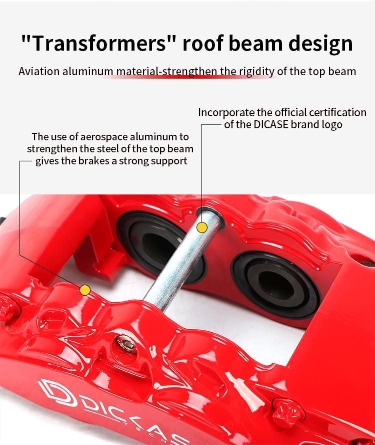 Dicase Front D41 4 Pot Caliper with 330mm Disc for Jeep Wrangler Jk 2007 R17 (by railway)
