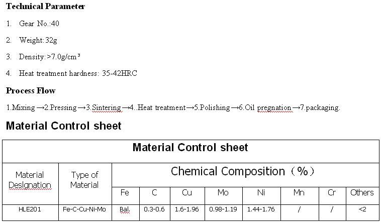 Powder Metallurgy One-Way Clutch Rotor