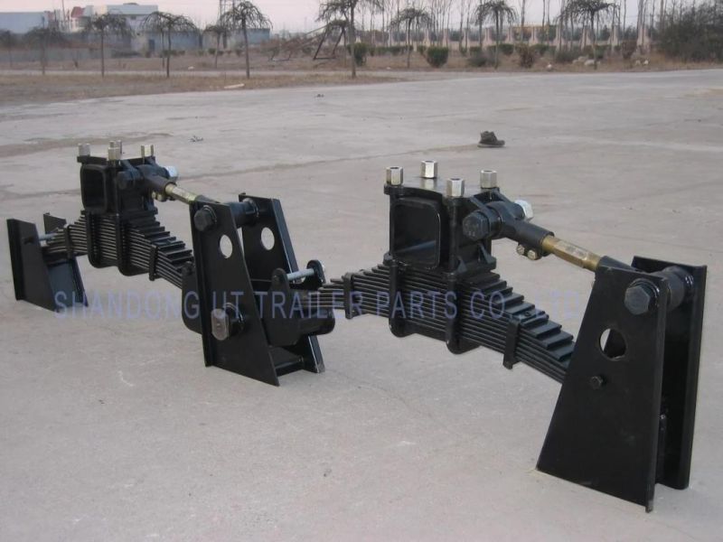 Germany Type Mechanical Suspension Four Axle Overlung / Underslung with Leaf Spring