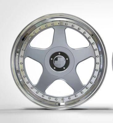 2-Piece Customized Car Alloy Wheel, 18 19 20 21 22-Inch Forged Alloy Car Rim