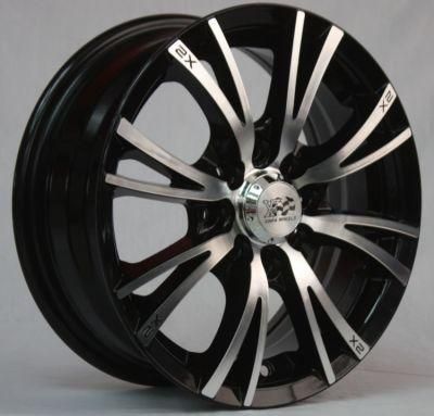 New Design Black Machined Lip Silver Alloy Car Rims 14*55/16*70 Inch Wheels