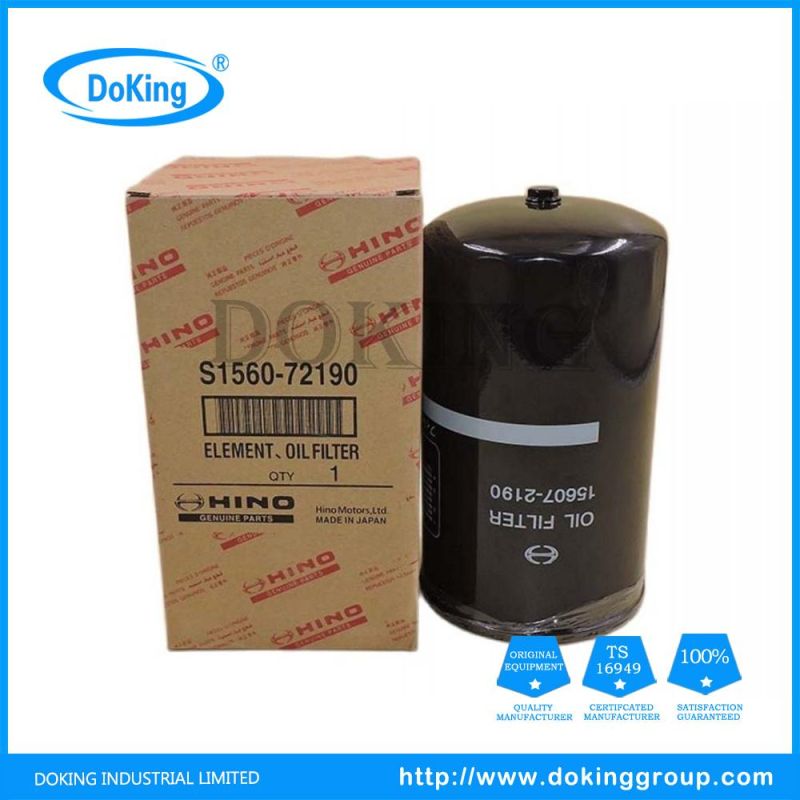 Engine Auto Parts Oil Filter 15613e0080 for Trucks