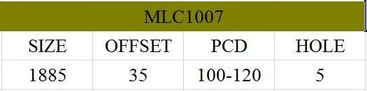 MLC1007 JXD Brand Auto Spare Parts Alloy Wheel Rim Aftermarket Car Wheel
