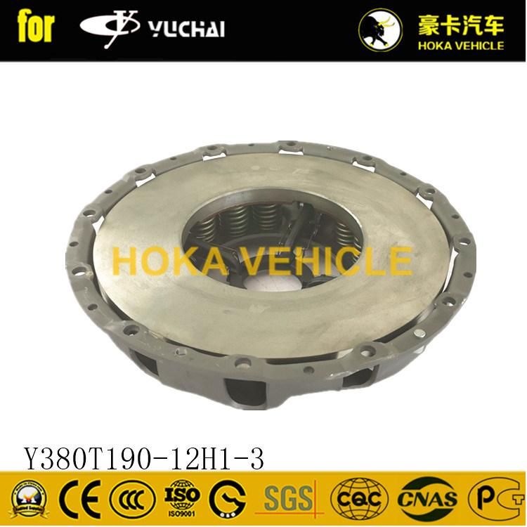 Original Yuchai Engine Spare Parts Clutch Pressure Plate Accessories  Y380t190-12h1-3 for Heavy Duty Truck