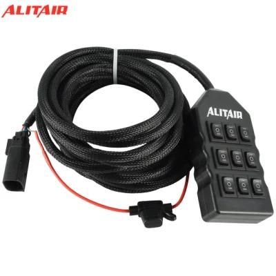 Air Bag Suspension Switch Box 9 Toggle Black Air Ride System Parts Controller