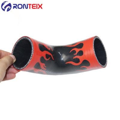 New Develop High Resistant Flexible 45 Degree Flame Silicone Hose