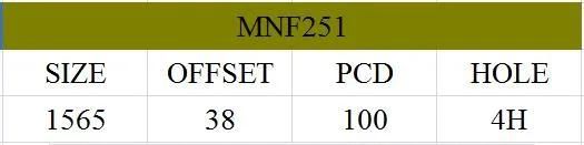 MNF251 JXD Brand Auto Spare Parts Alloy Wheel Rim Aftermarket Car Wheel