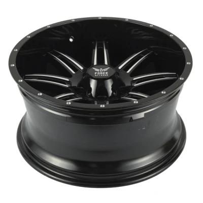 20X12 Offroad Alloy Wheel with Exposed Cap for 5h and 6h