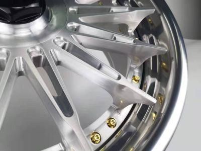 Aluminum Alloy Wheels Manufacturer Customized 18-22 Inch Wholesale Passenger Car 5/6 Spoke Wheels, Suitable for Luxury off-Road Vehicles