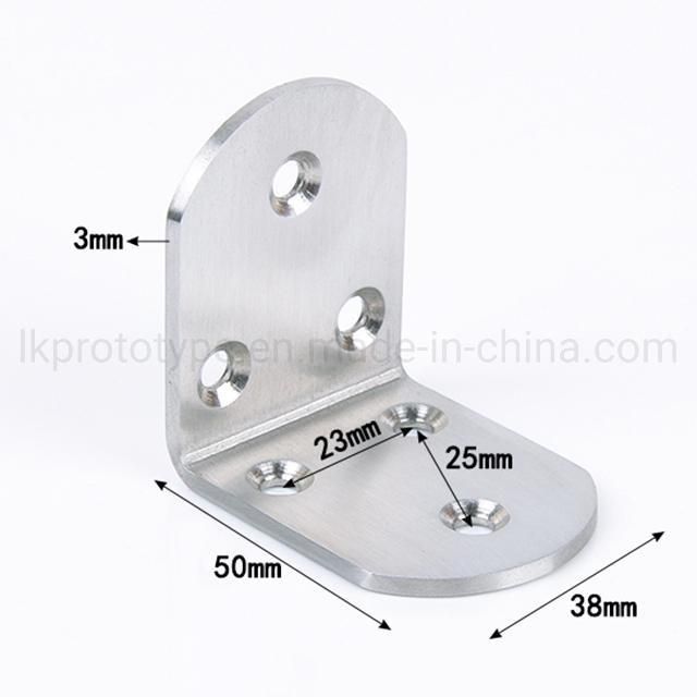 Factory Customized Aluminum/Sheet Metal Part L-Shape Support/Screen/Corner/Code/Furniture/Hardware Accessorie Part