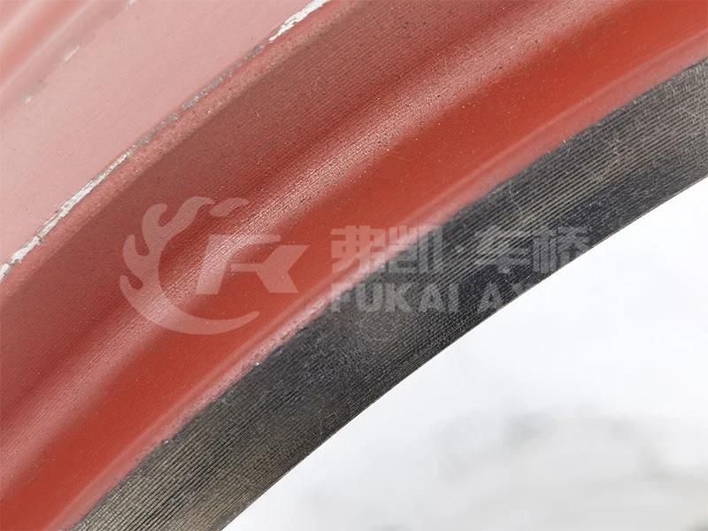 81.50110.0232 Front Brake Drum Reinforced with Stiffener for Shacman Delong Truck Spare Parts