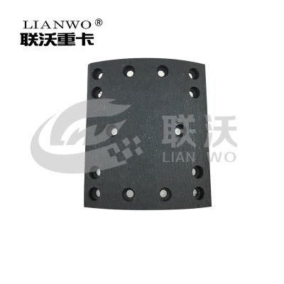 Sinotruk HOWO A7 Truck Parts Brake Lining Wg9231342068 14holes