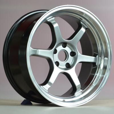 Black Machined Lip Car Wheels New Design Deep Lip Alloy Wheels