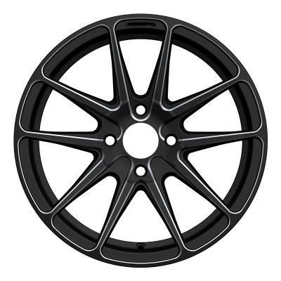 OEM/ODM Alumilum Alloy Wheel Rims 15 Inch 4X100 PCD 38 Et Black Color Finish China Professional Manufacturer for Passenger Car Wheel Car Tire