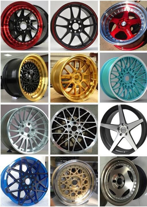 for All Kinds of Car Model blue Color Alloy Wheel Rims