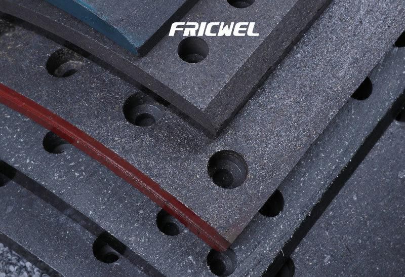 Fricwel Front Brake Lining for HOWO Sino Truck with Brand 19495