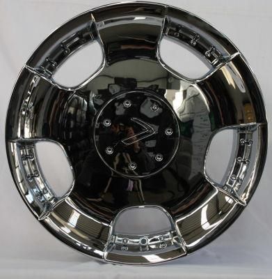 20*8.5 Inch Black Vacuum Chrome Passenger Aftermarket Alloy Wheel Rims