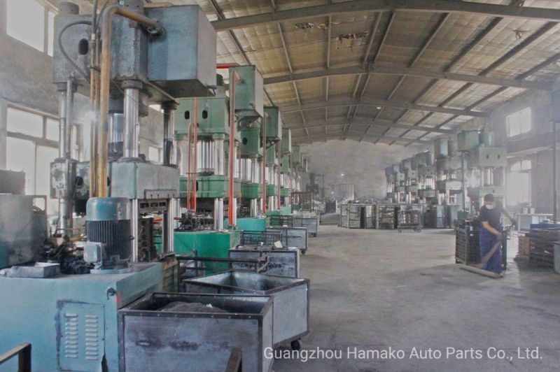 Hamako Auto Parts Non Asbestos Ceramic Metallic 9 Inch 09 HOWO 1291r9 Styer Brake Lining with Aluminum Rivets