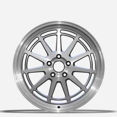 Aftermarket Aluminum Alloy Wheel Rims 19 Inch 5X112-114.3 30/45 Et Black Machined Face Wheels for Passenger Car Wheel