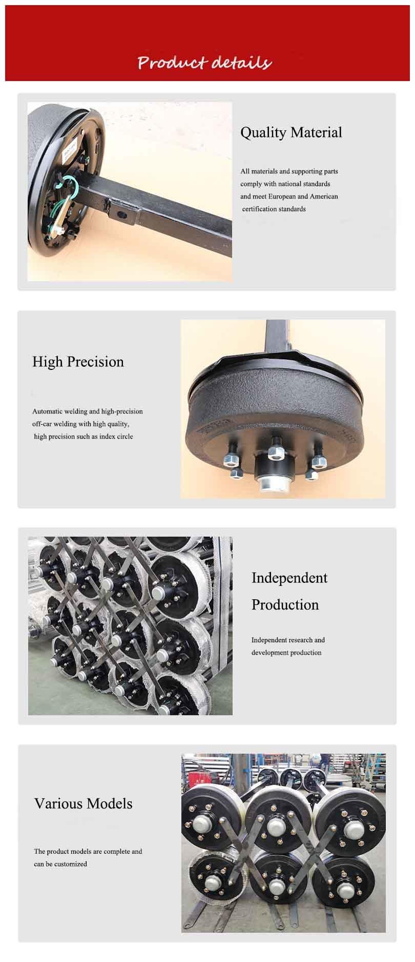 Heavy Duty 6000lbs 7000lbs Boat Trailer Axle with 10 Inch Electric Brake Drum