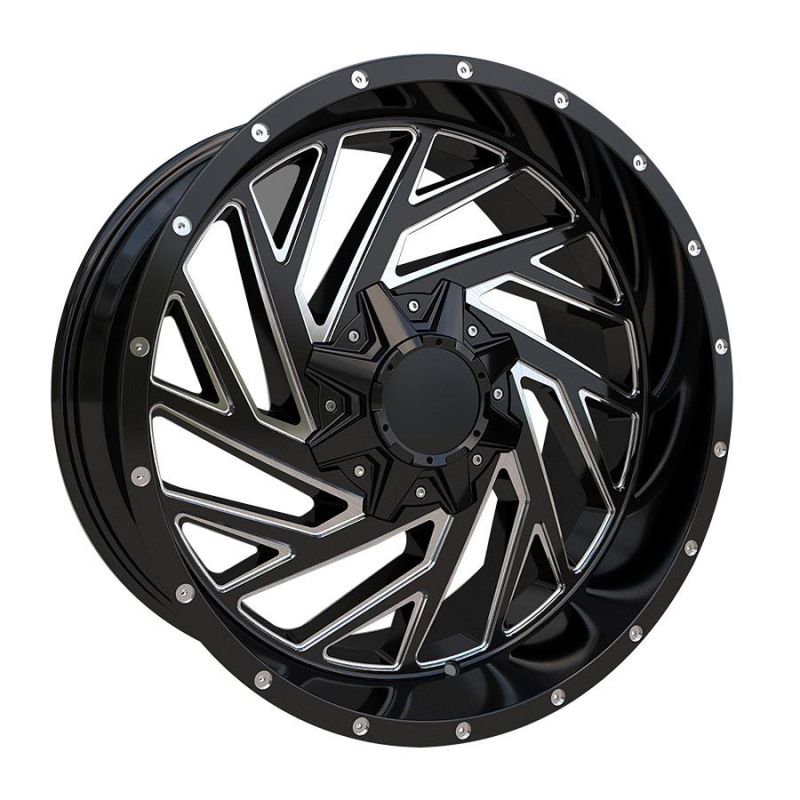 Aluminium SUV Wheel Us Market 20X10 Black Milled Spoke