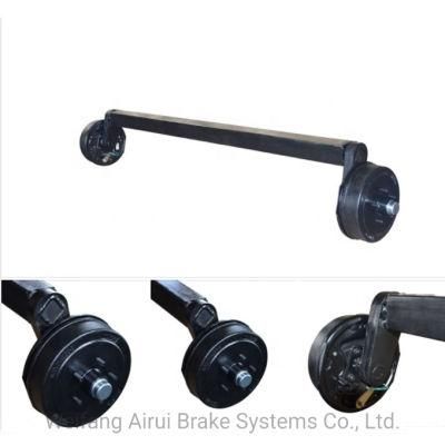 Factory Outlet Square Shaft Rubber Torsion Axle with Electric Mechanical or Hydraulic Drum Brake