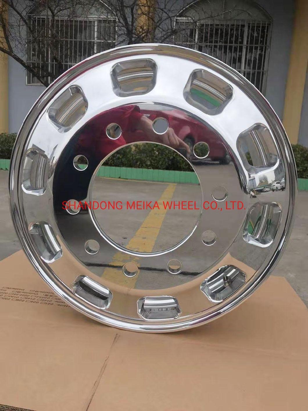 22.5 X 8.25 Customerized Wind Holes of Forged Alloy Truck Wheels