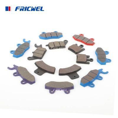 Fricwel Auto Parts High Quality Non-Asbestos Semi-Metal Brake Pads for Motorcycle Motobike