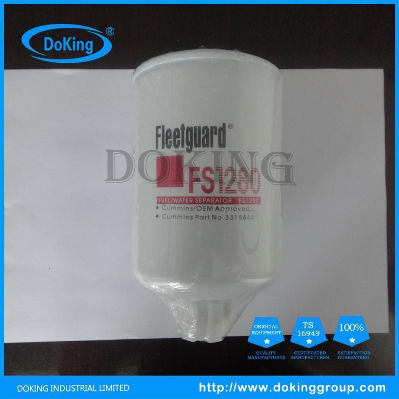 High Quality Water Coolant Fuel Filter Fs1280 for Fleetguard Filter