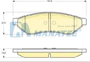 Rear Disc Brake Pads for Chevrolet Epica (96496763)