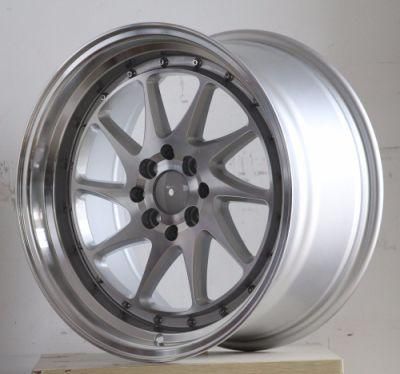 17 Inch Deep Dish Staggered Alloy Rim Wheel for Sale
