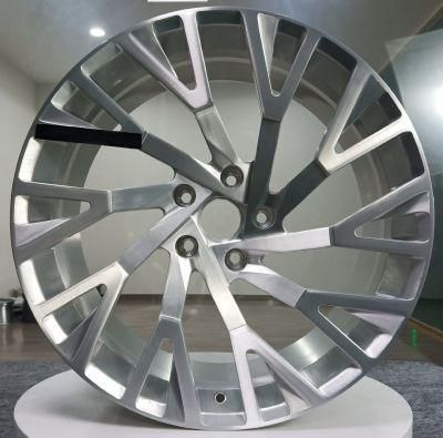 1 Piece Forged Aluminum Mag Rims Wheel with Silver Brushed Finish Color