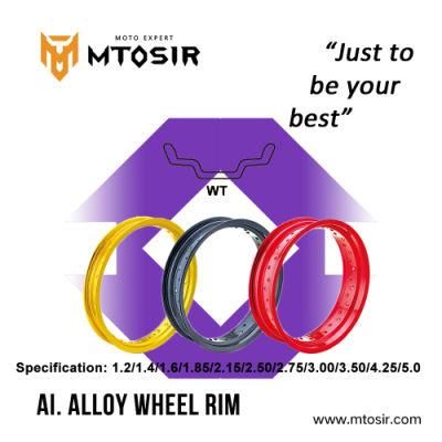 Mtosir Al. Alloy Wheel Rim Motorcycle Wm Wt U Different Sizes Motorcycle Spare Parts Al. Alloy Wheel Rim