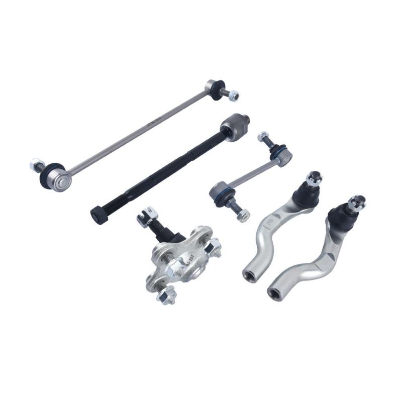6 Peices Suspension Kit Chassis Accessories Kit Includes Sway Bar Link, Ball Joint, Tie Rod End, Steering Tie Rod for Honda Cr-V 2018-2021