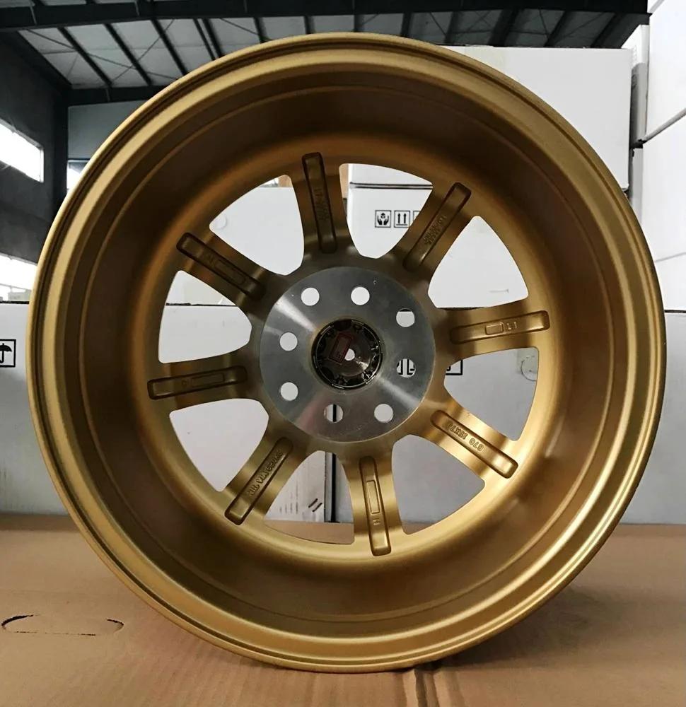 13X6 15X7 Wheel Rim Passenger Car Alloy Wheel Rim 4 Holes Gold Color 4X100/4X114.3 Et20