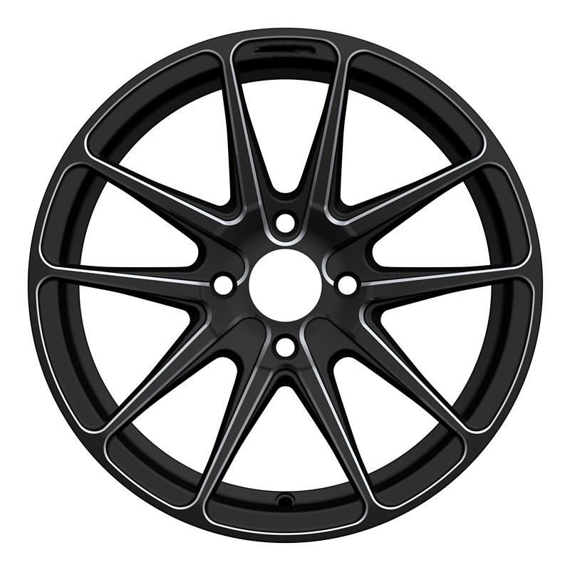 OEM/ODM Alumilum Alloy Wheel Rims 15 Inch 4X100 PCD 38 Et Black Color Finish China Professional Manufacturer for Passenger Car Wheel Car Tire