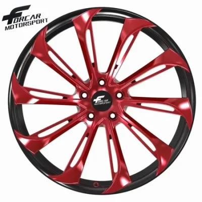 T6061 Two-Piece Forged Aluminum Car Wheels for Sale