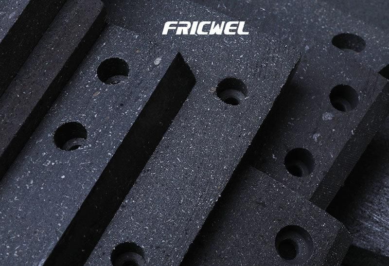Fricwel Front Brake Lining for HOWO Sino Truck with Brand 19495