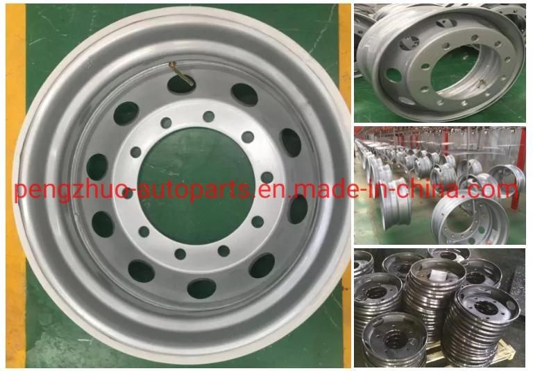 22.5X8.25 8 Holes PCD 285 for Mitsubishi Truck Steel Wheel Rim Jantes Pour Camion Llanta De Camion